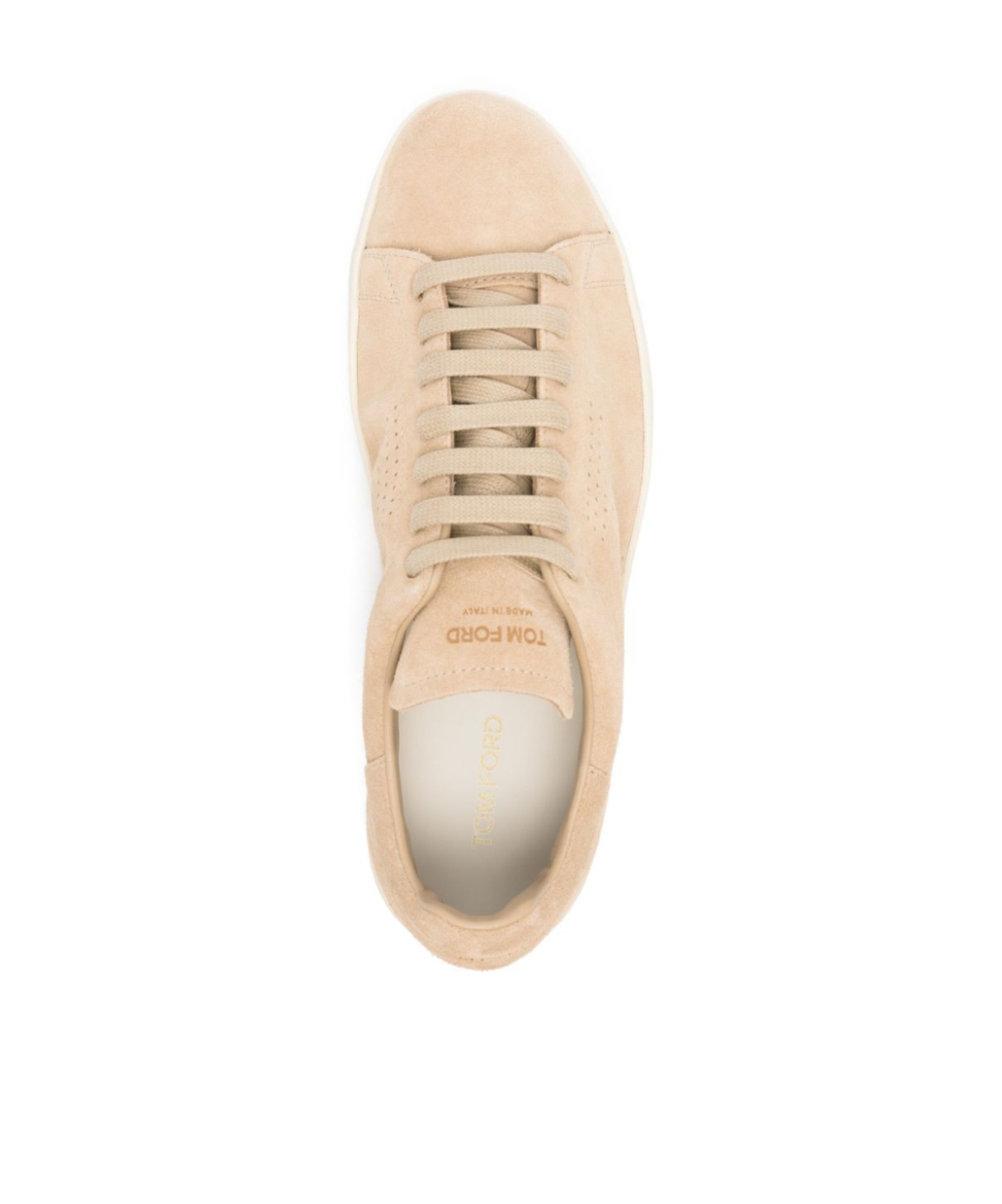 Shop Tom Ford Suede Sneakers In Nude