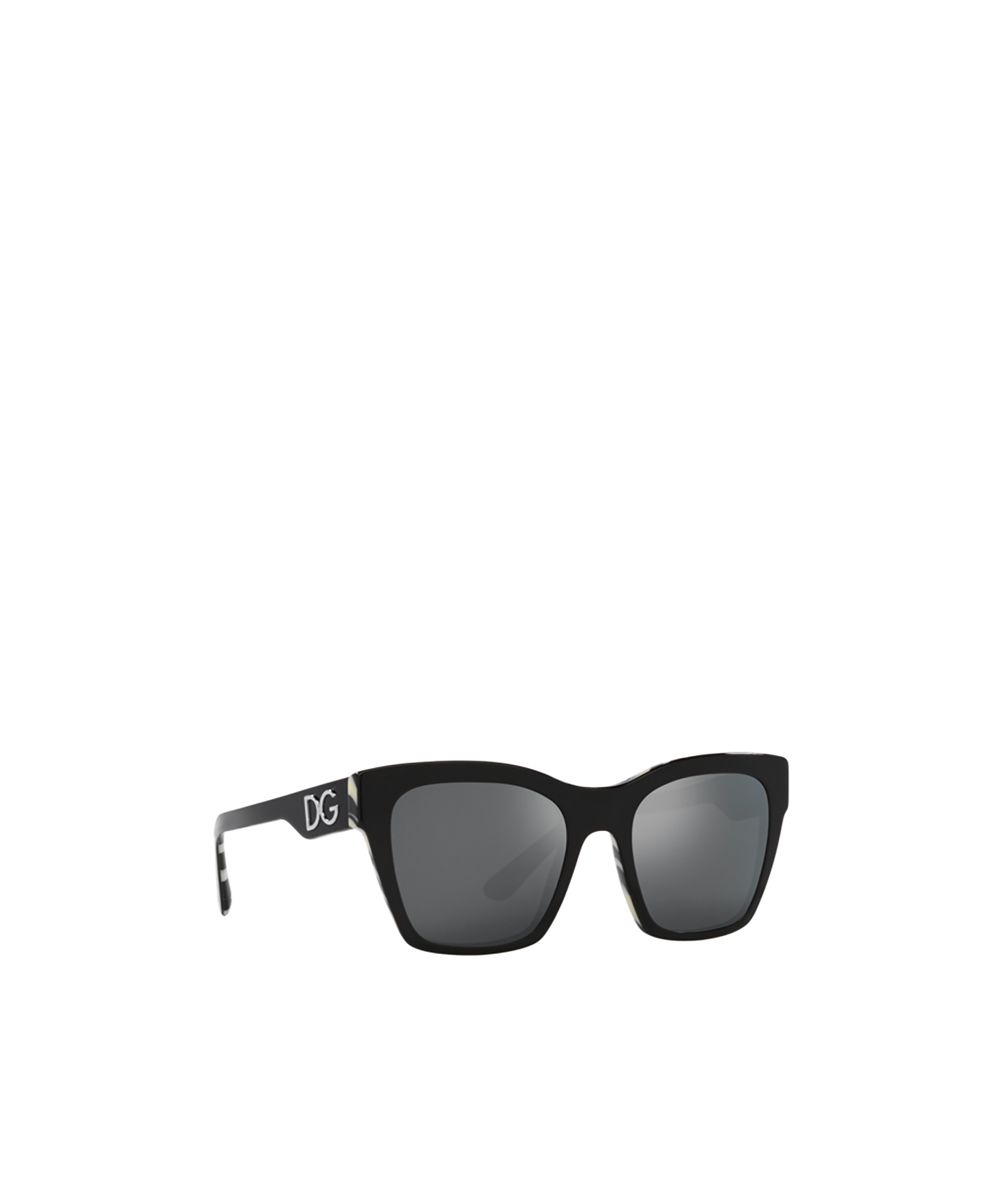 Dolce & Gabbana Zebra-print Square-frame Sunglasses In Black On Zebra
