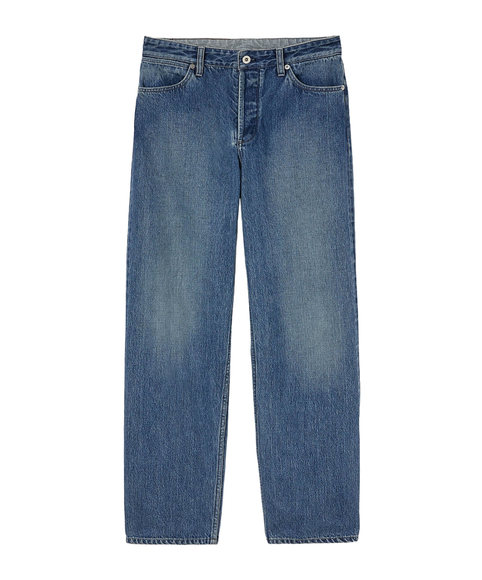 Jil Sander Straight-leg-jeans Mit Logo-applikation In Blue
