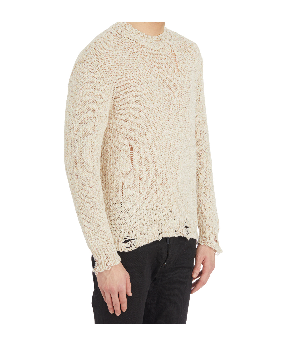 Avant Toi Crochet-knit Sweater In Nude