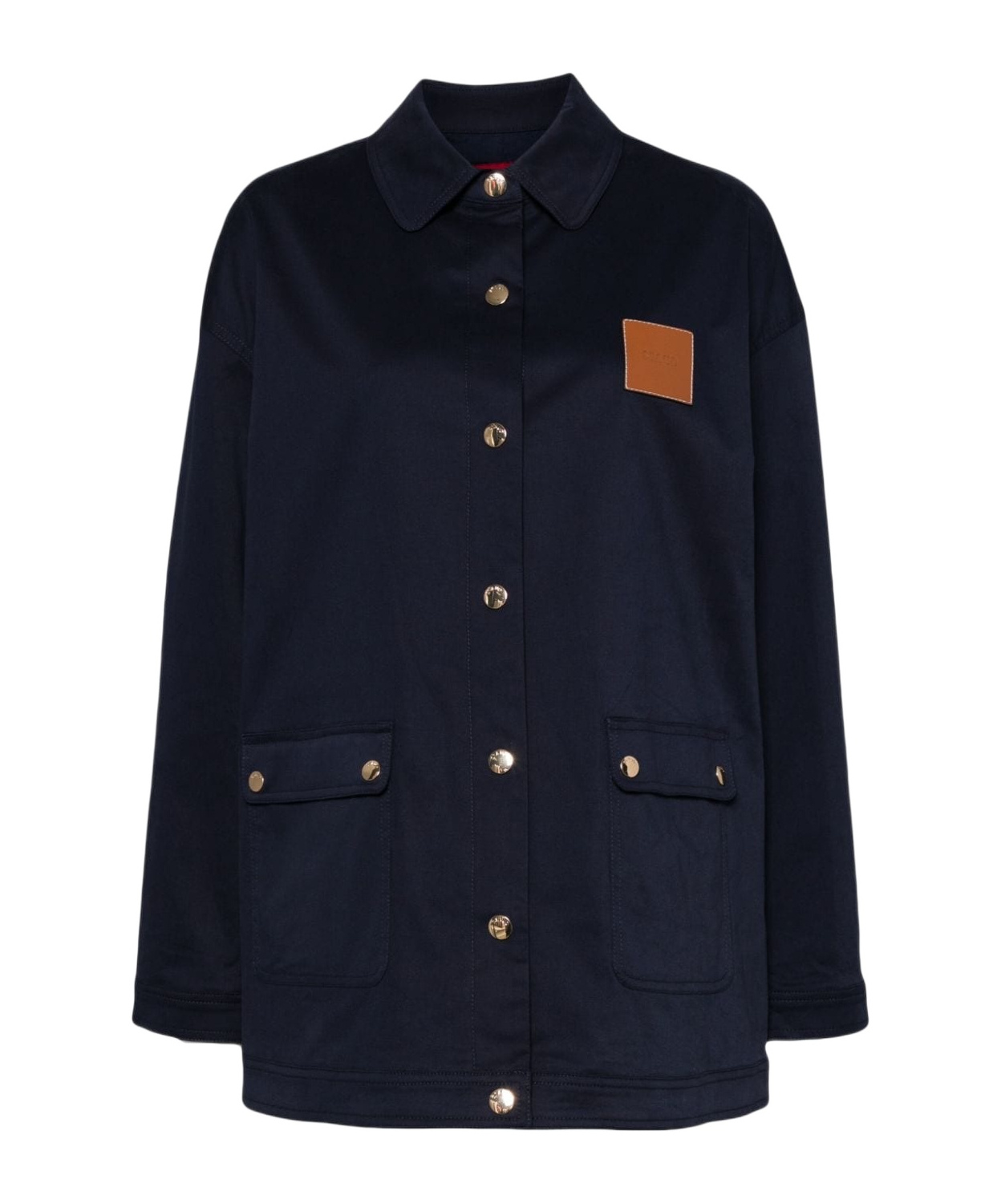 Staud Estero Jacket Navy In Black