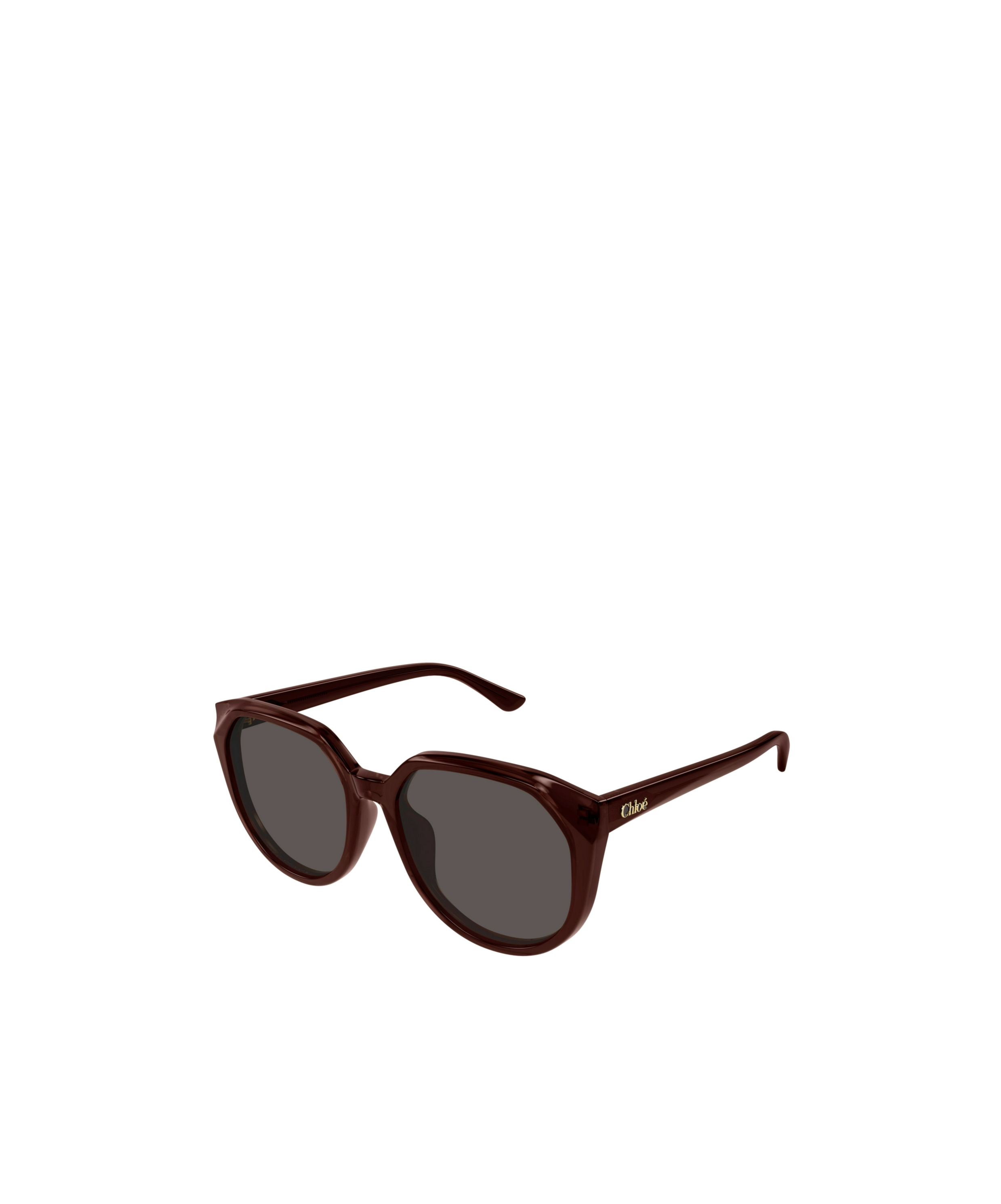 Chloé Eyewear Geometric-frame Sunglasses In Brown