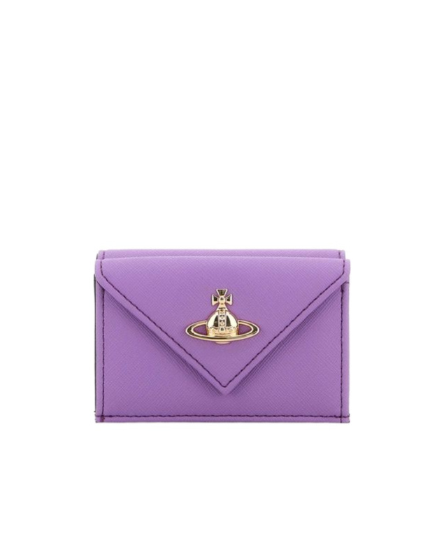 Vivienne Westwood Snap Fastened Wallet In Purple