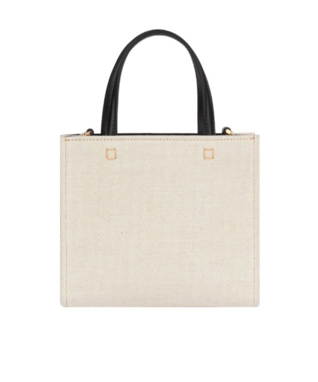 Shop Givenchy Mini G Tote Shopping Bag In Canvas In Nude