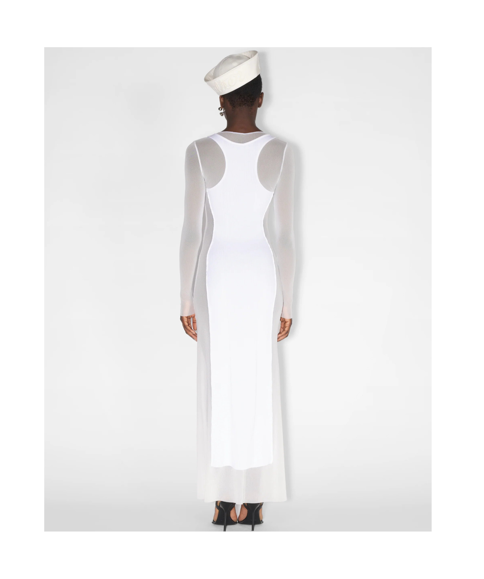Jean Paul Gaultier Long Dress In White