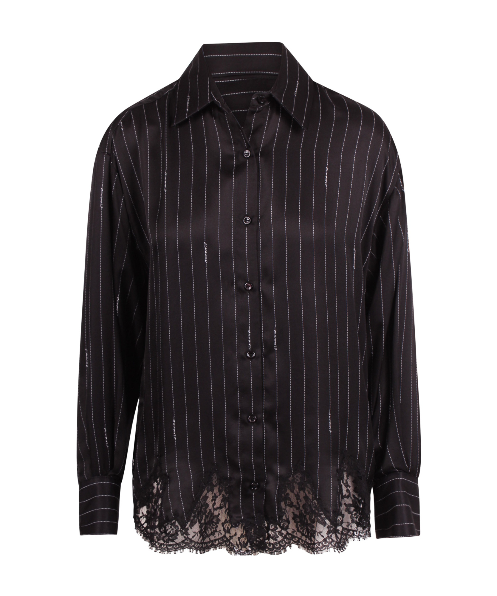 Ermanno Firenze Striped Pattern Shirt In Black