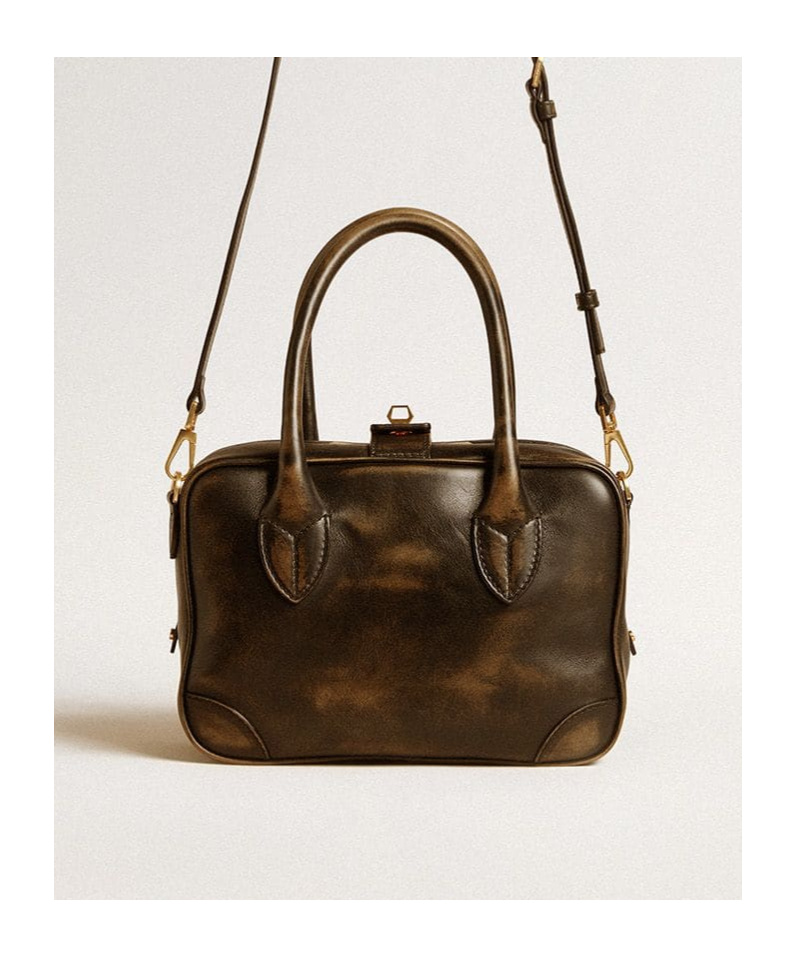 Golden Goose 'vita' Tote Bag In Black Leather In Black