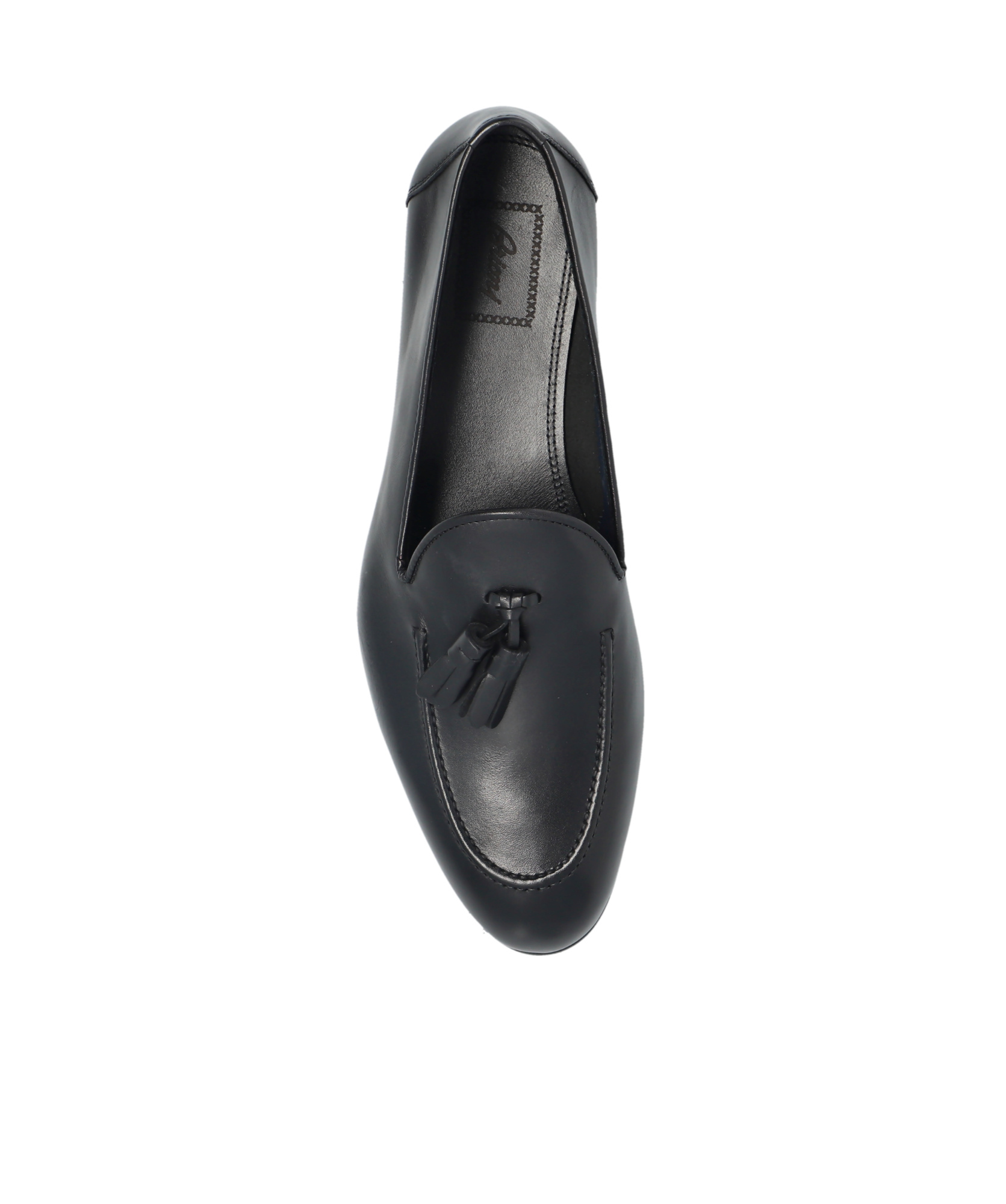 Brioni Leather Loafars In Black