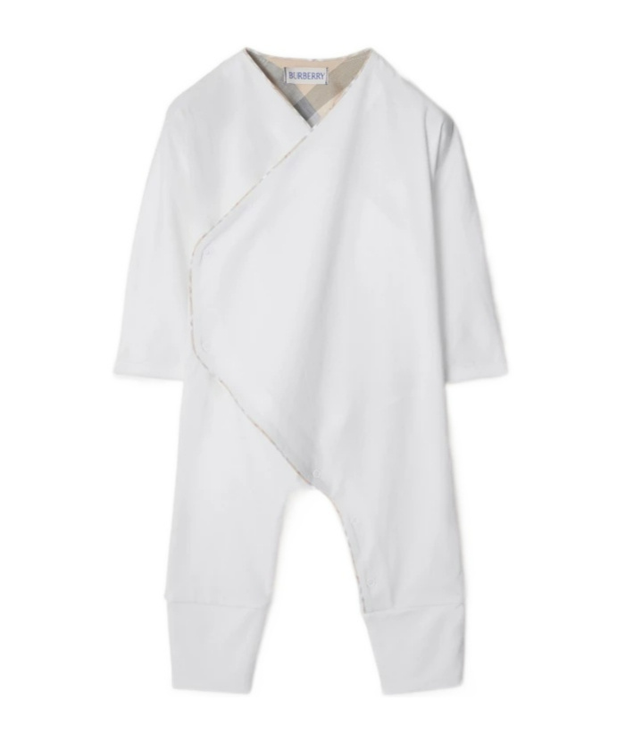 Burberry Two-piece Romper Set In White