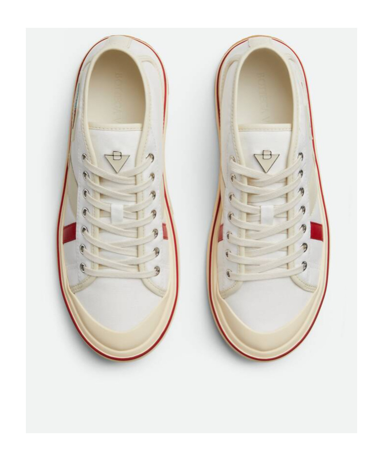 Bottega Veneta Men's Eliot Mid-top Sneakers In Neutral