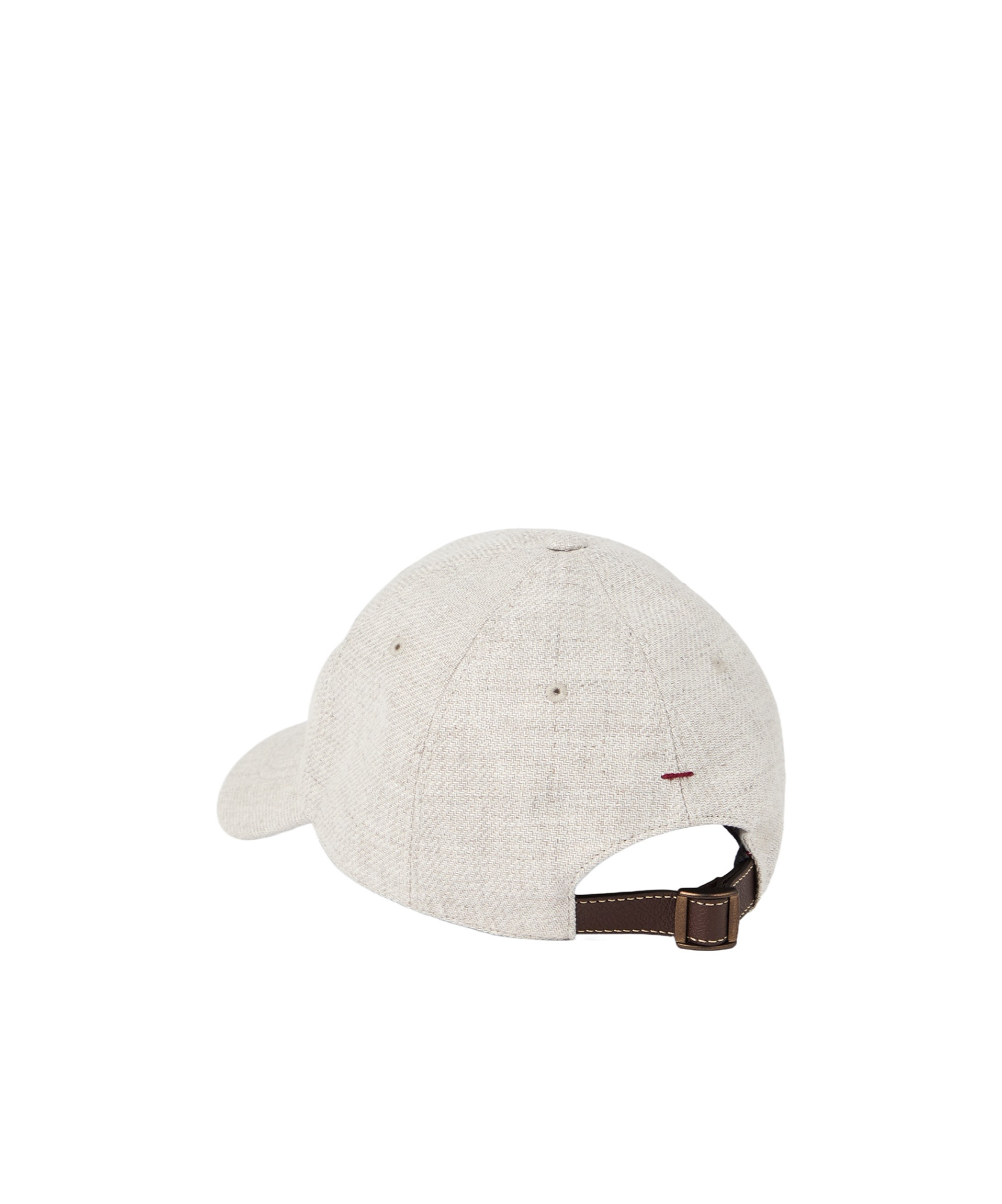 Brunello Cucinelli Linen-wool-silk Embroidered Baseball Cap In White
