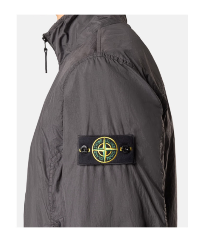 Stone Island Long-sleeved Casual Jacket In Gray