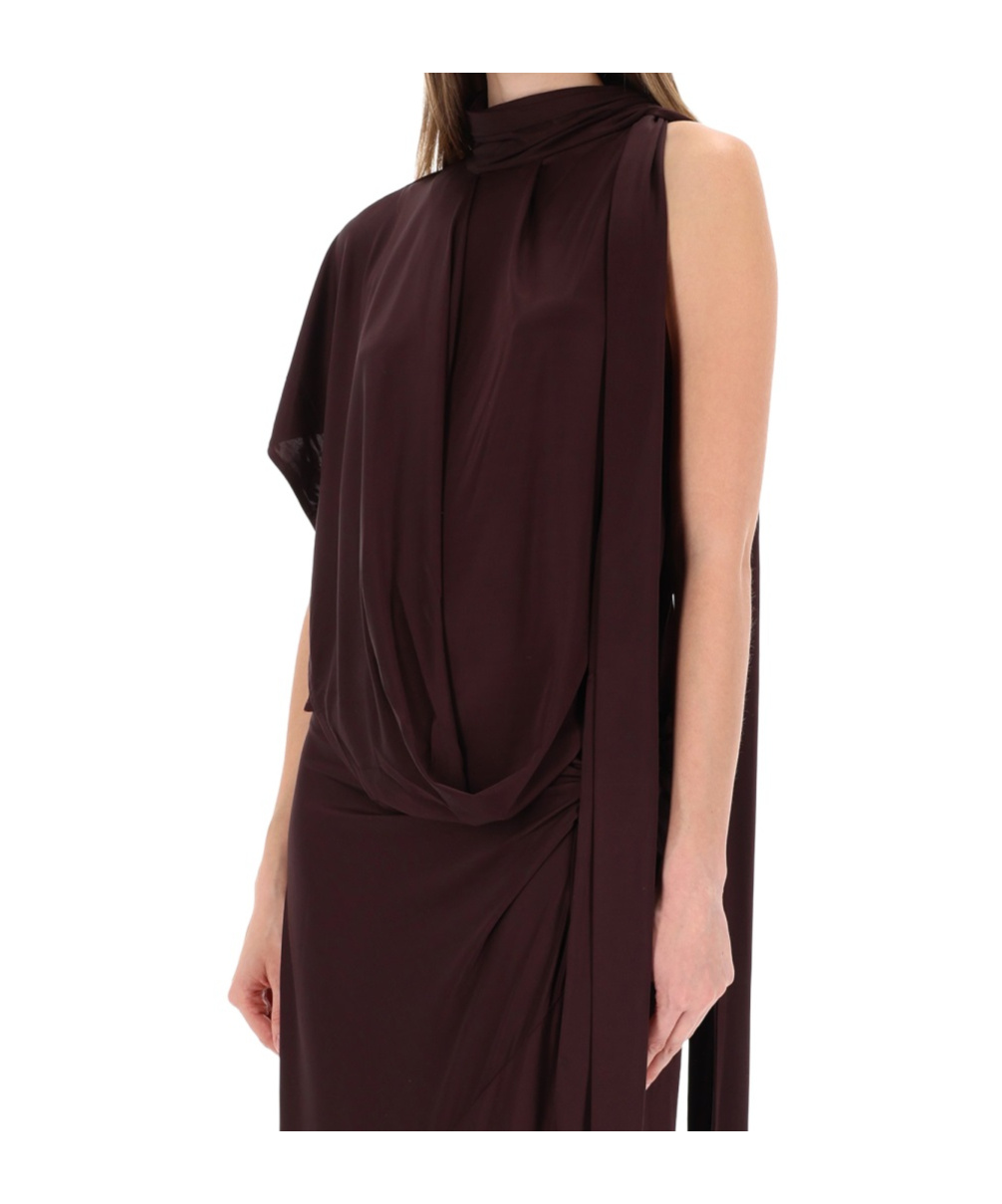 Dries Van Noten Huresta Asymmetric Top In Brown