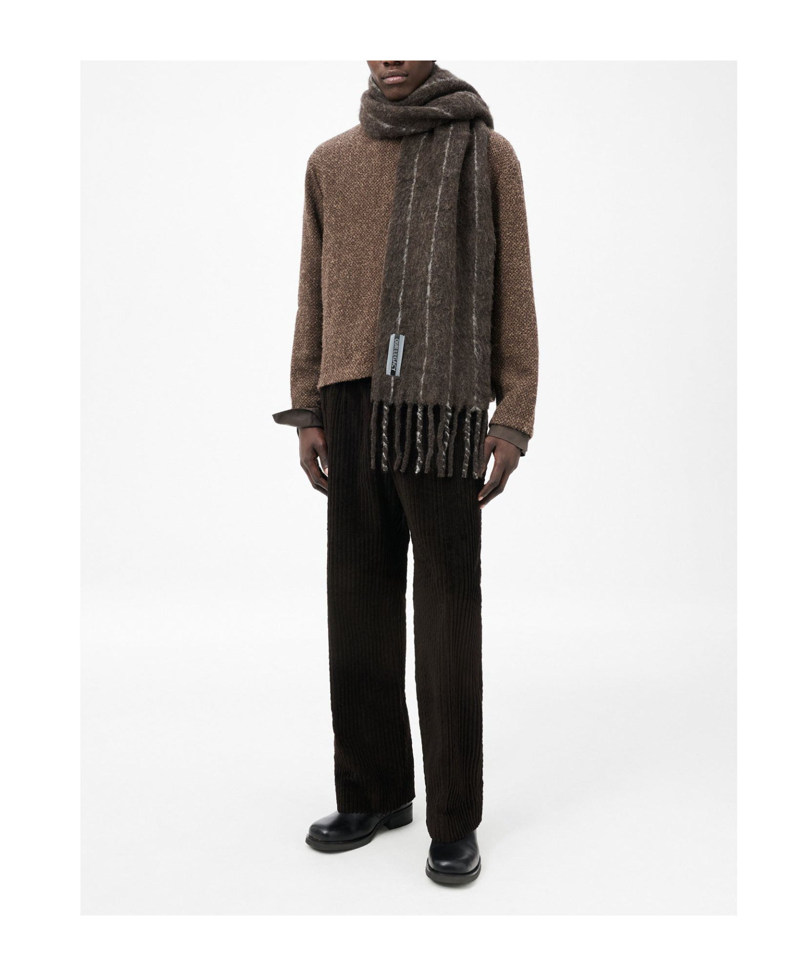 Our Legacy Tassel Scarf In Brown