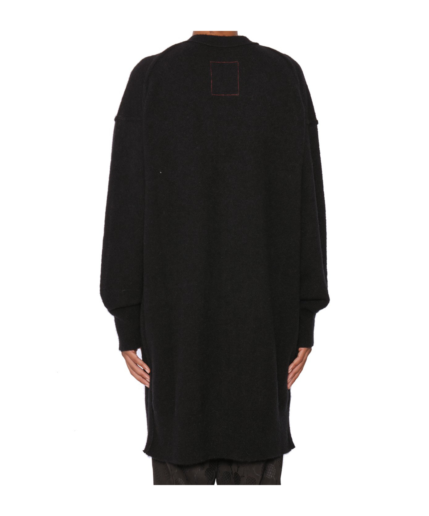 Uma Wang Layered Asymmetric Cardigan In Black