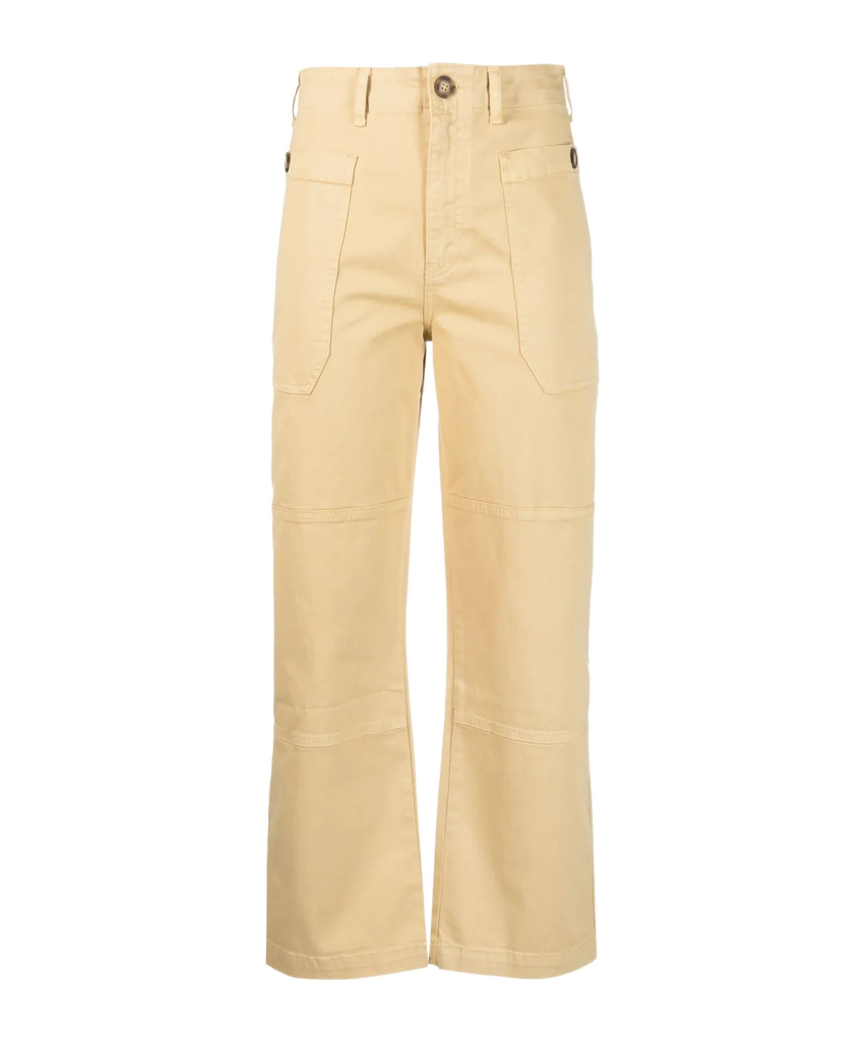 Frame Straight-leg Cargo Trousers In Brown
