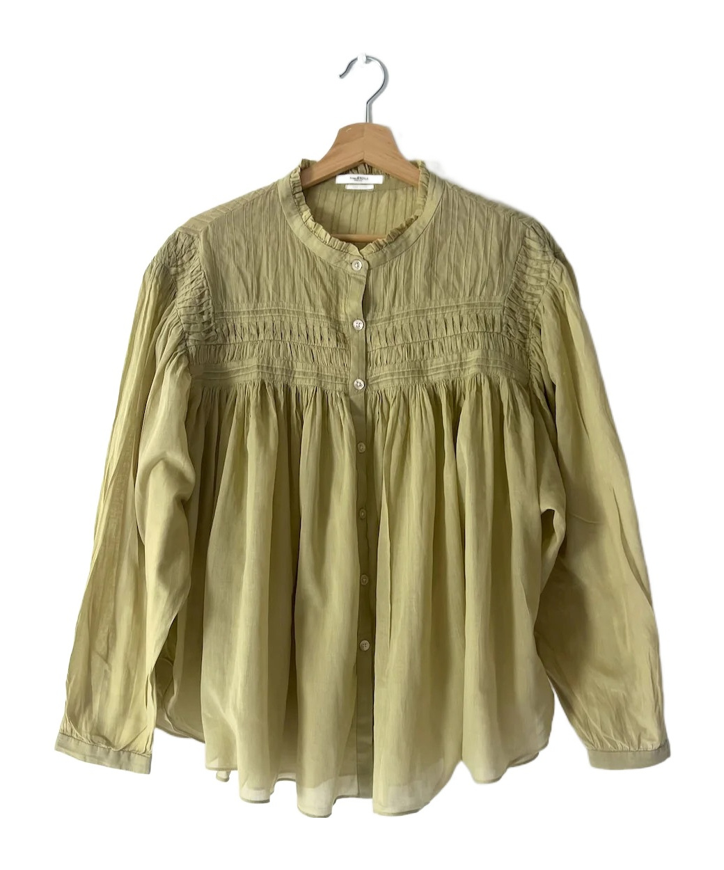 Isabel Marant Long-sleeved Shirt In Green