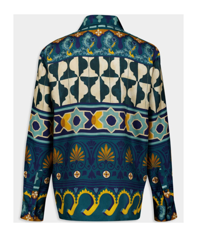 La Doublej Silk Boy Shirt In Multicolor