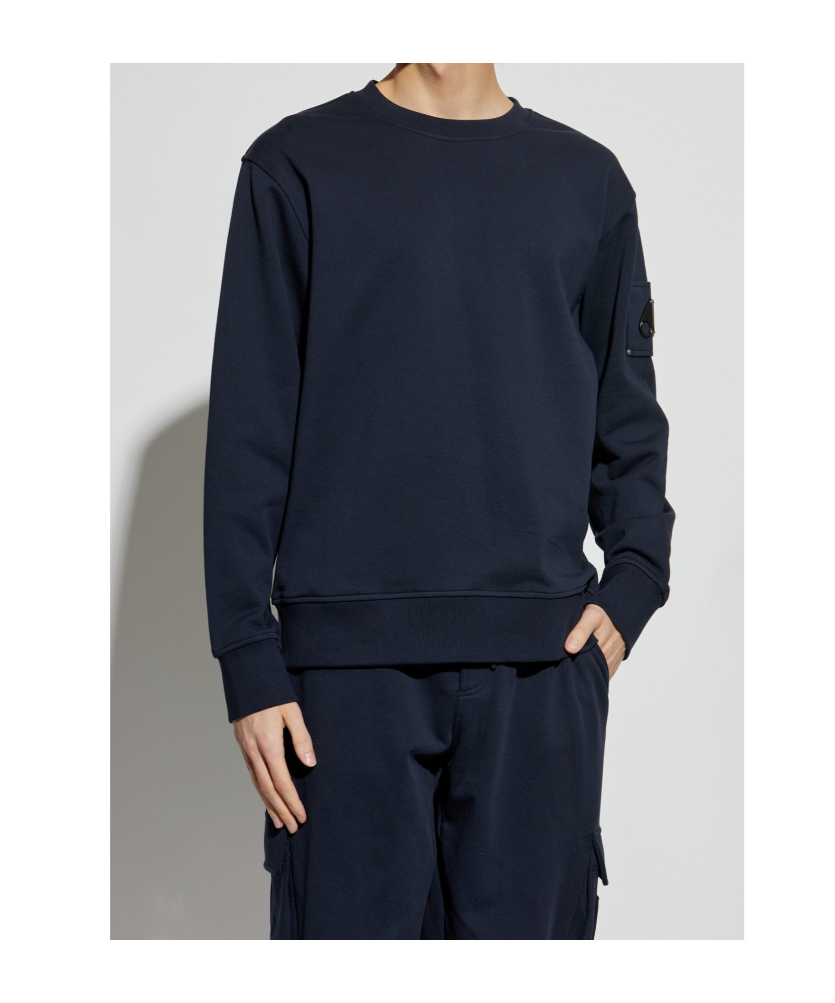 Moose Knuckles Long-sleeved Sweater In Black