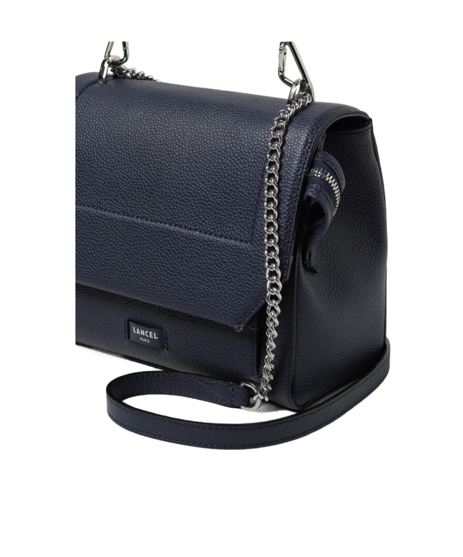 Lancel Clamshell Crossbody Bag In Black