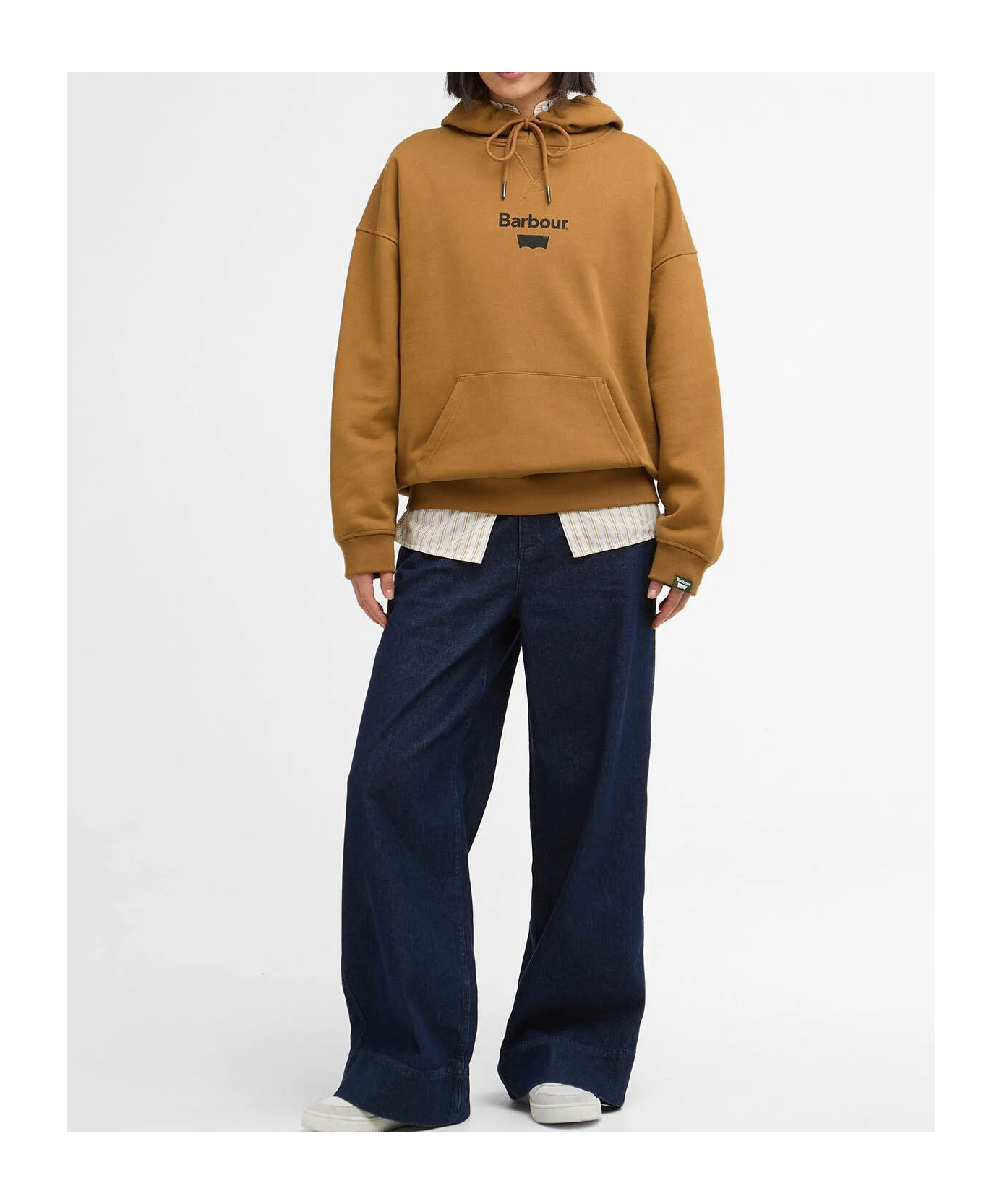 Barbour X Levi's Graphic Hoodie In Brown