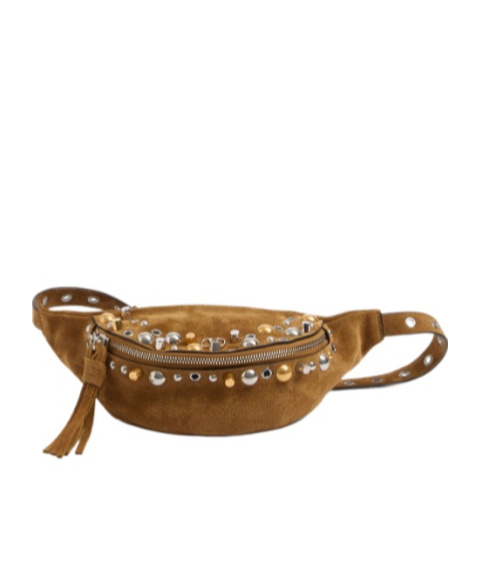Valentino Zippered Waist Pack In Brown