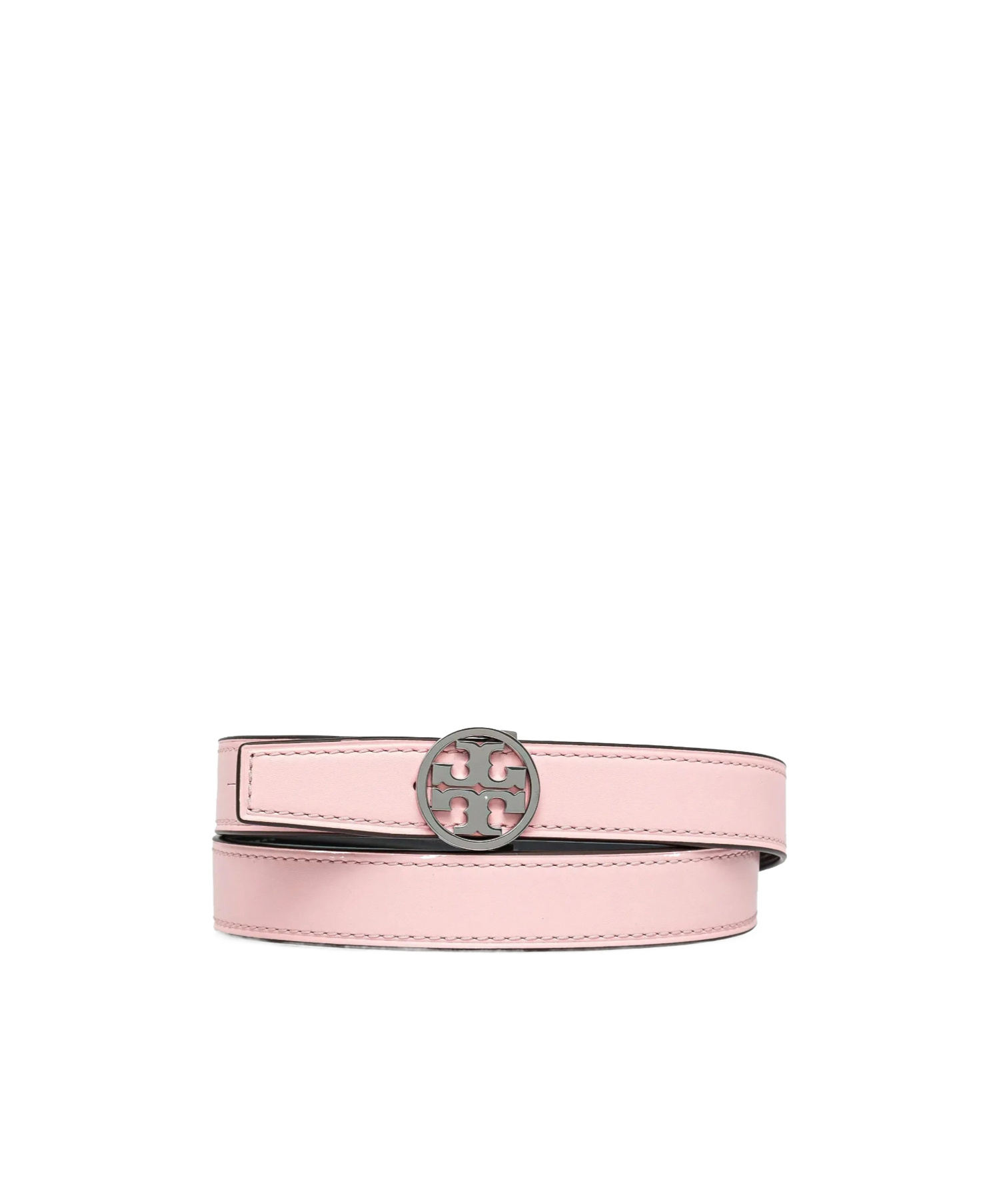 Tory Burch Logo Buckle Belt In Pink