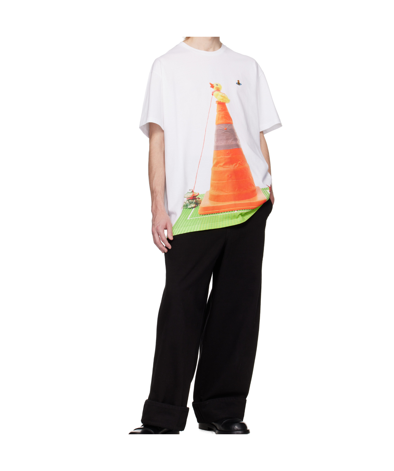 Vivienne Westwood Cone Oversized T-shirt In White