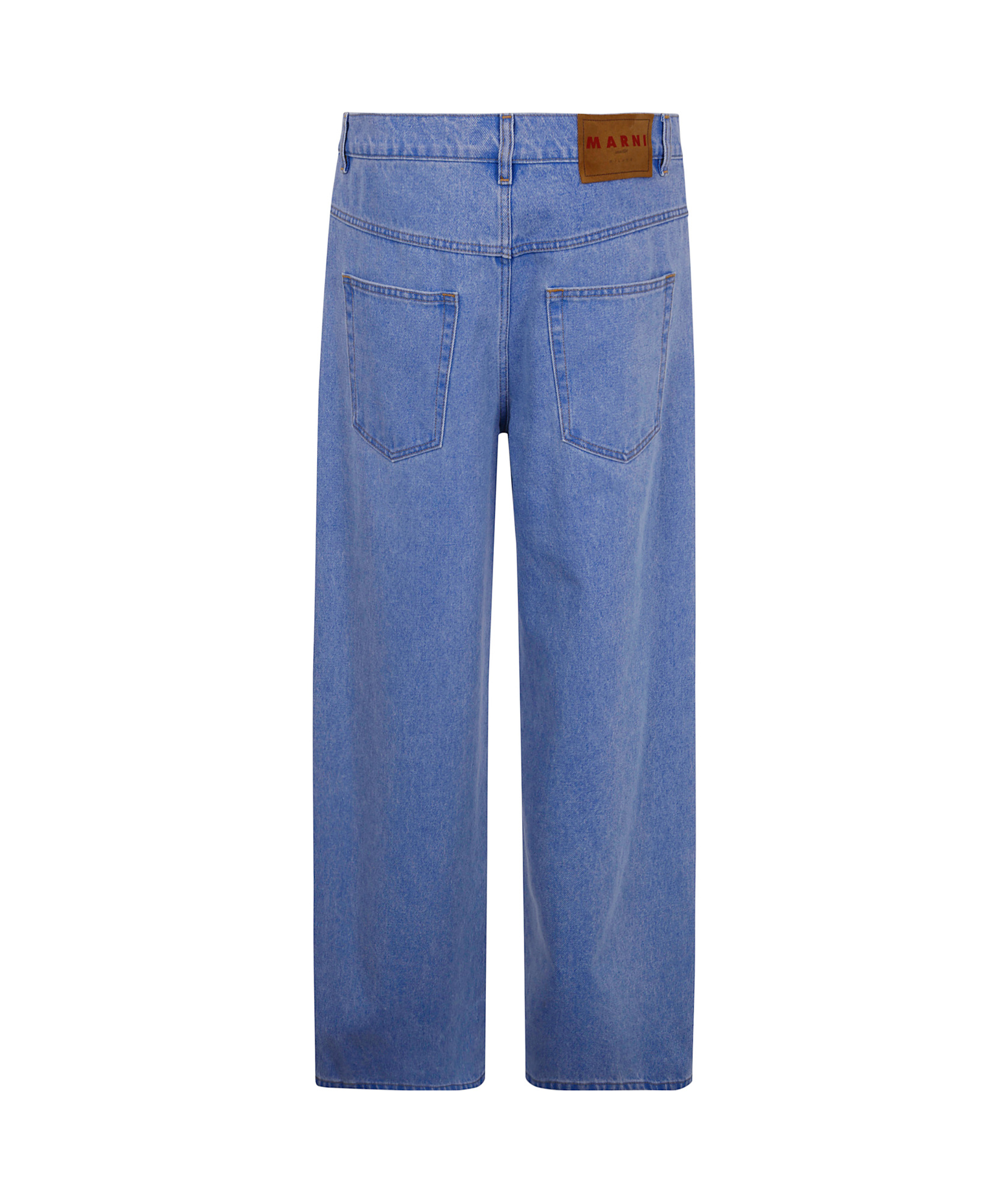 Marni Straight Leg Organic Denim Jeans In Blue