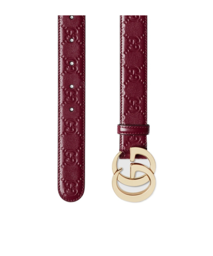 Gucci Gg Milano Series Belts In Red