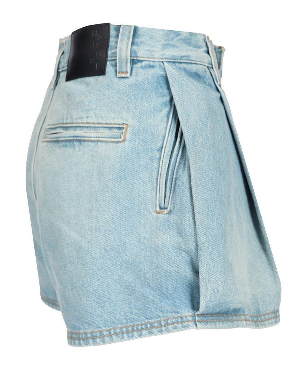 Haikure Ashley Denim Shorts In Green