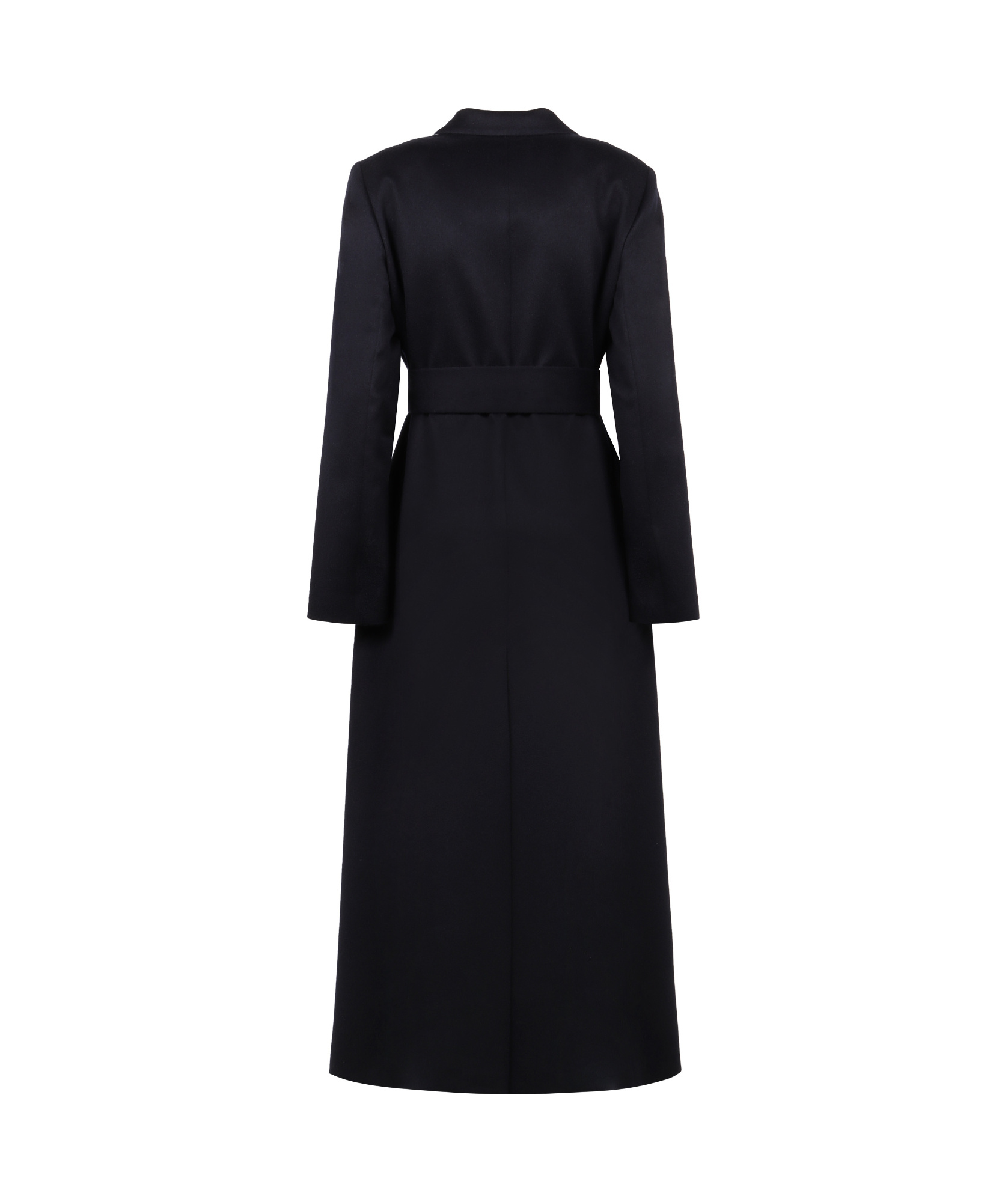 Kiton Double-breasted Coat In Black