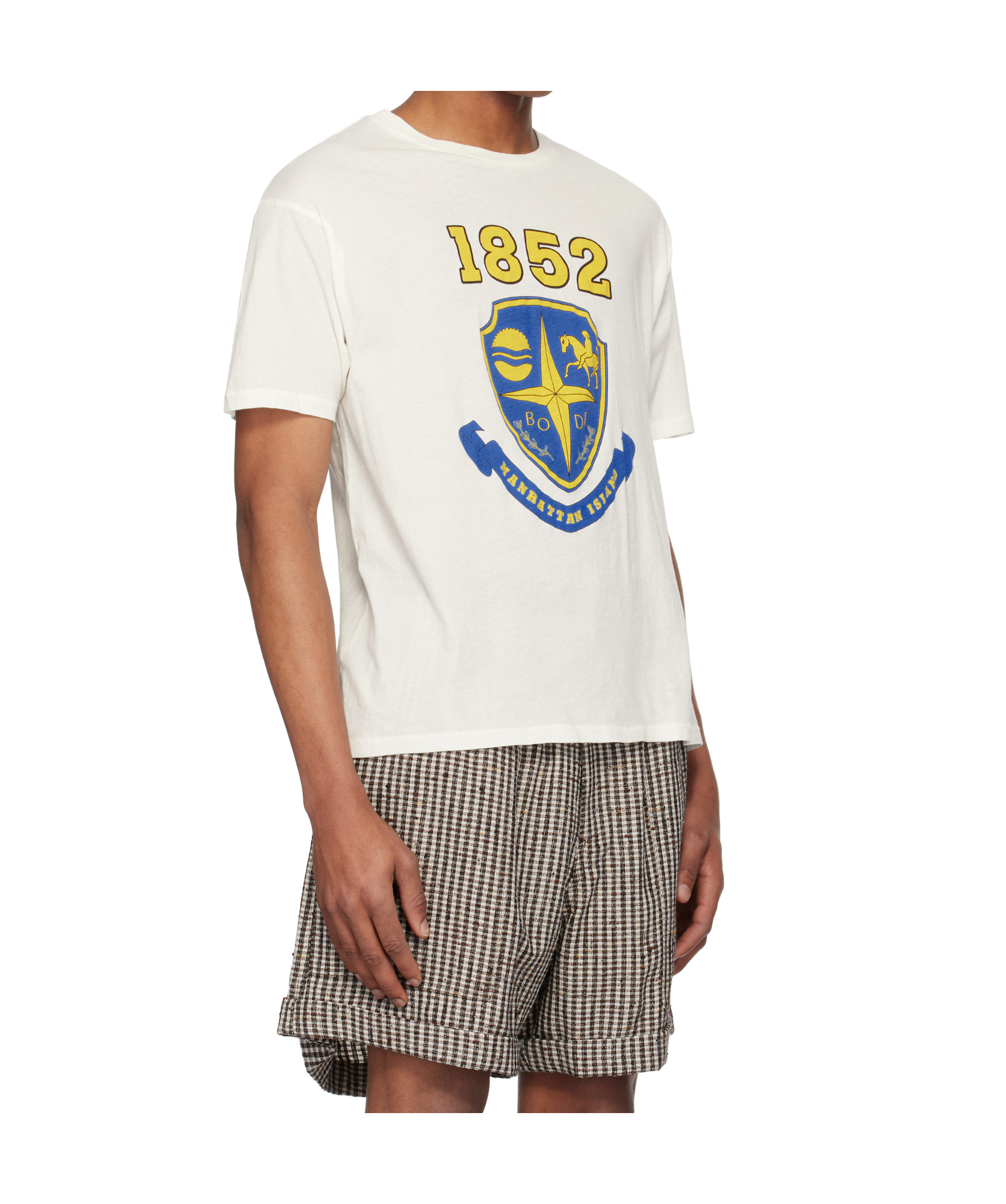 Bode Crest T-shirt In White