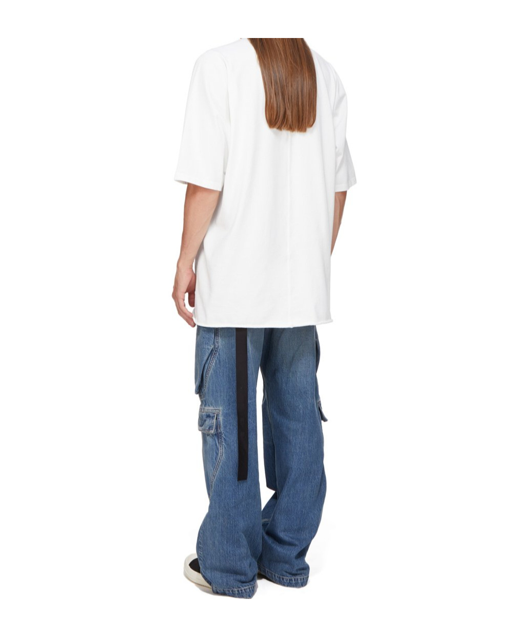 Rick Owens Drkshdw Drkshdw By Rick Owens Bold Graphic Print Oversized T-shirt In White