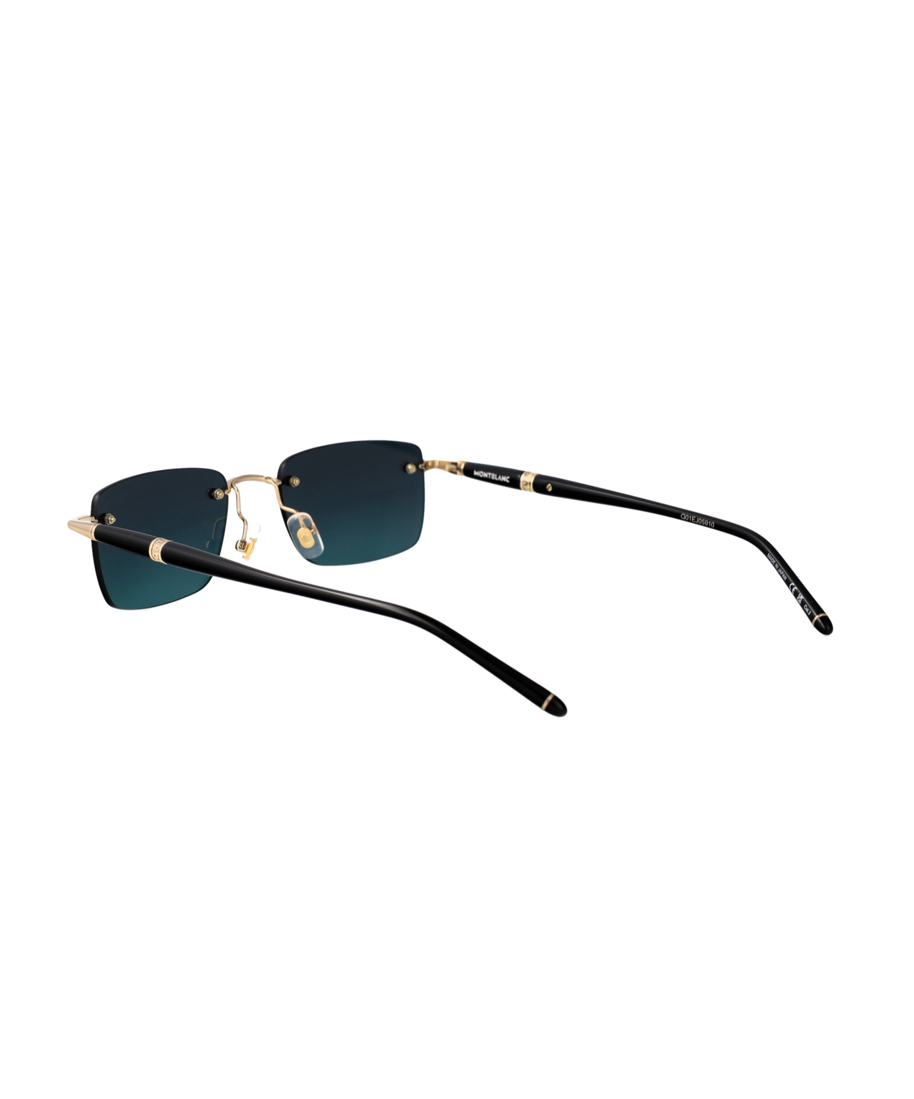 Montblanc Rectangle Sunglasses In Blue