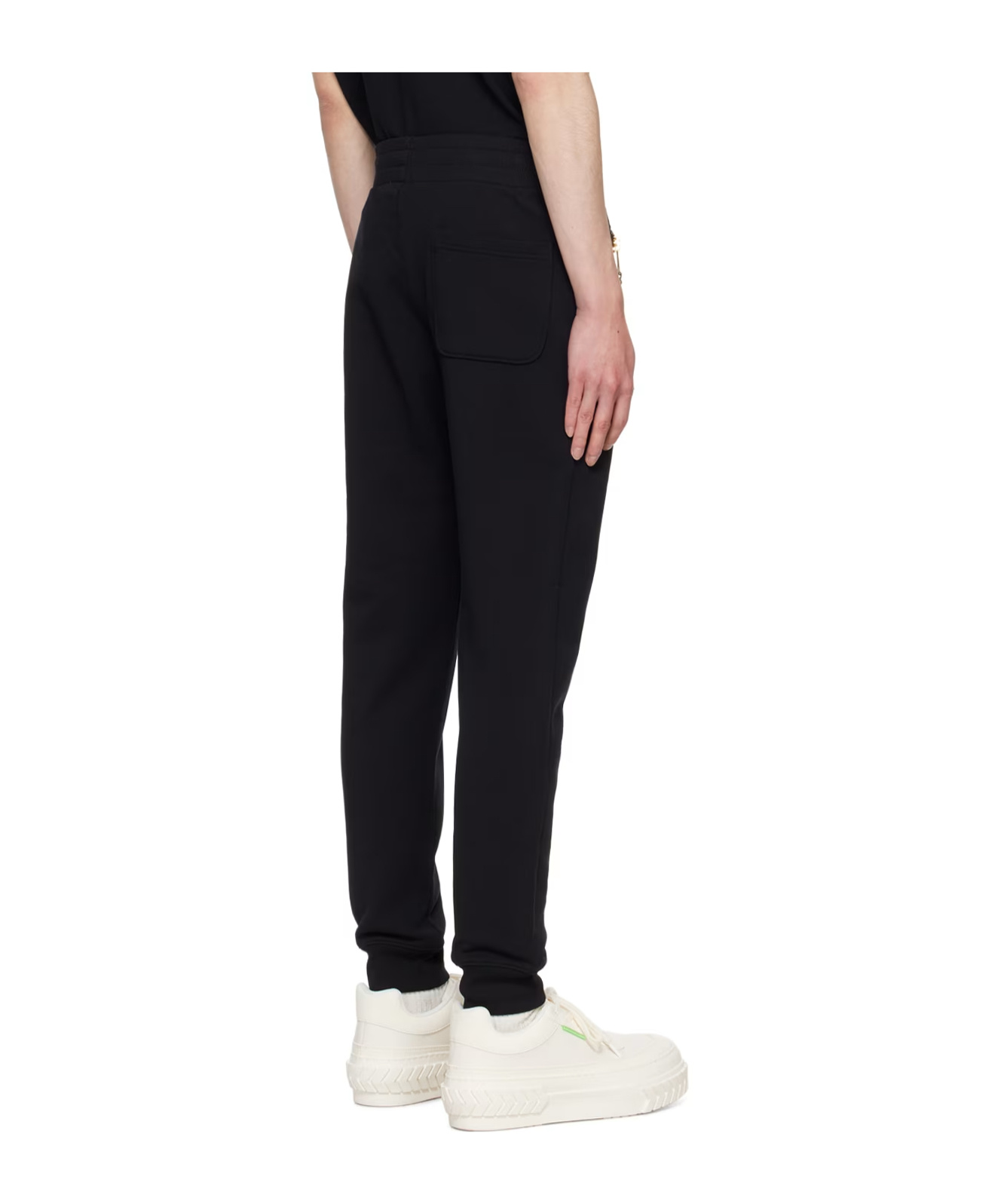 Moschino Elastic Waist Sweatpants In Black