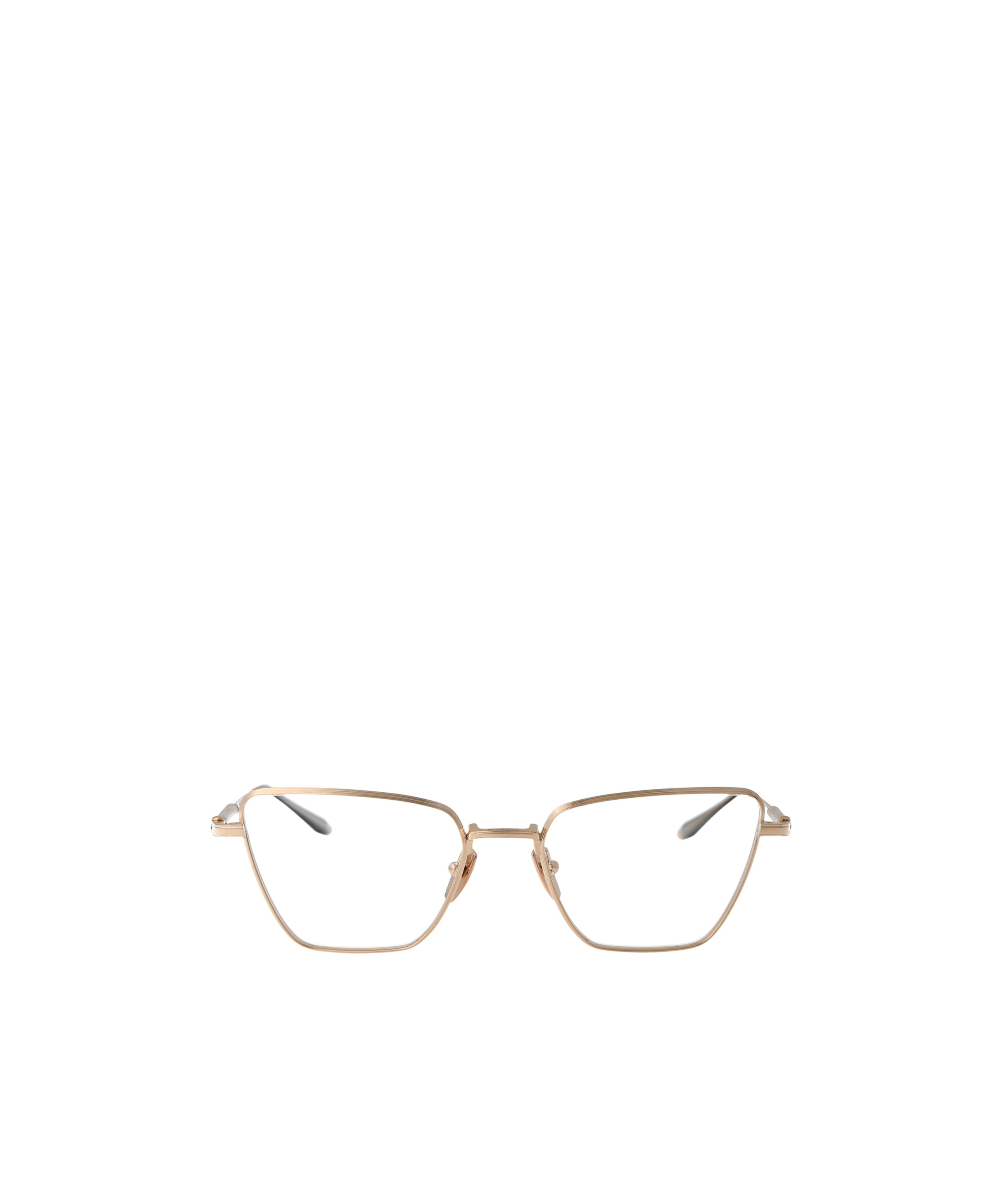Akoni Vega Glasses In Brushed White Gold/black Rhodium