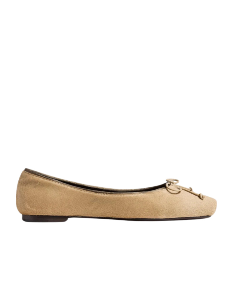Khaite Charlotte Ballet Flats In Neutral