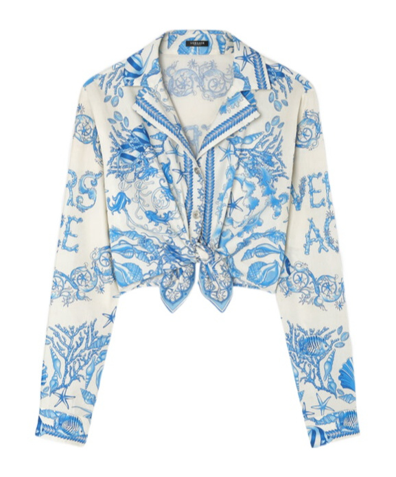 Versace Underwater Barocco Shirt And Blouse Multicolor