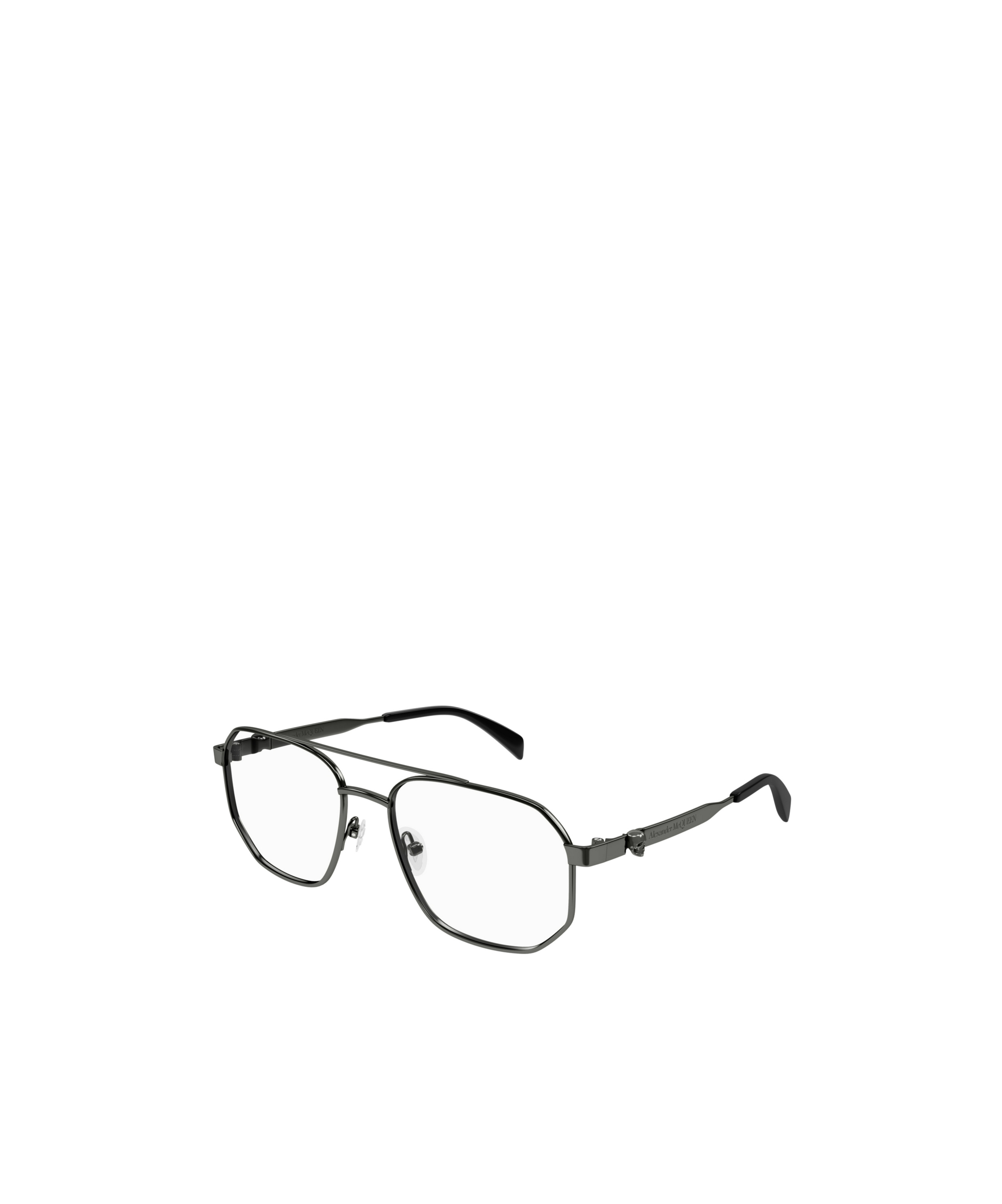 Alexander Mcqueen 0495o Pilot-frame Glasses In Black