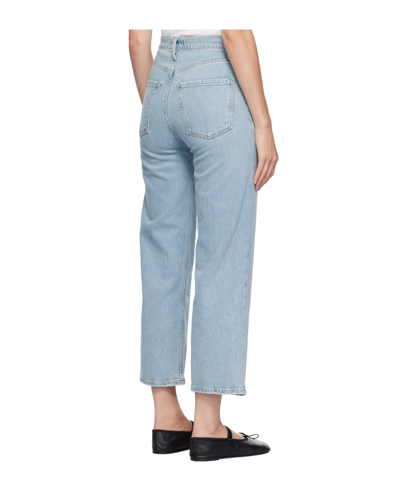 Agolde High Waist Denim Trousers