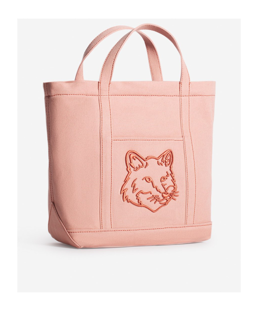 MAISON KITSUNÉ SMALL FOX HEAD TOTE BAG