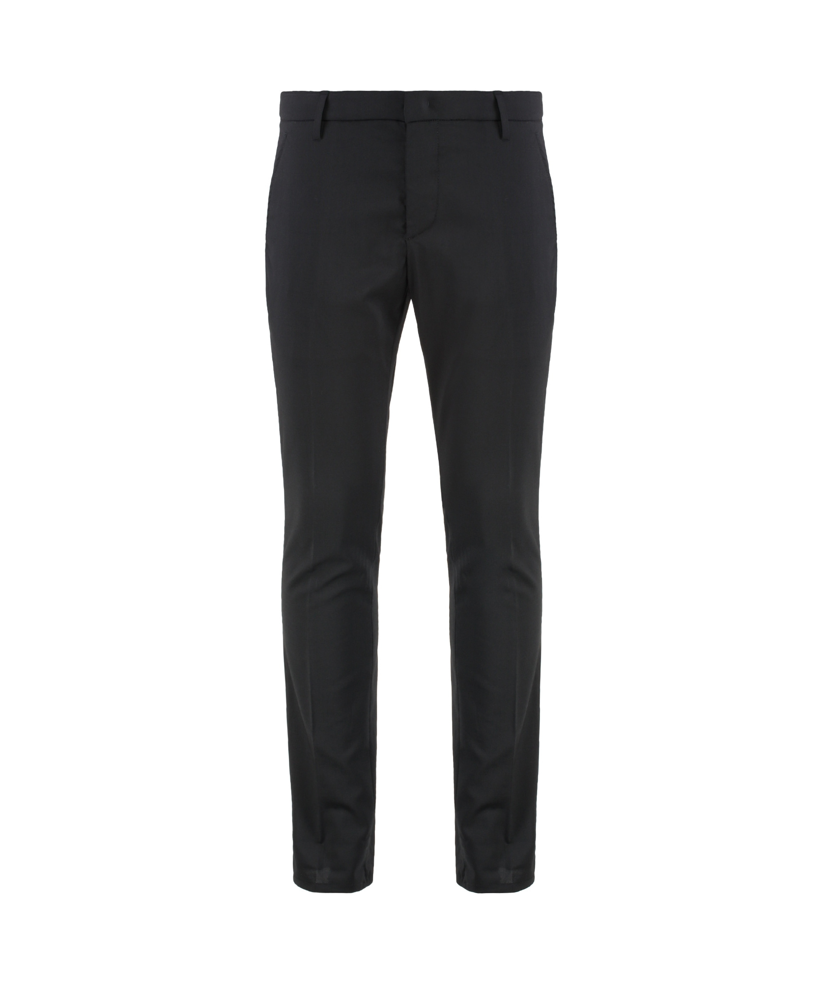 Dondup Gaubert Virgin Wool Trousers In Black