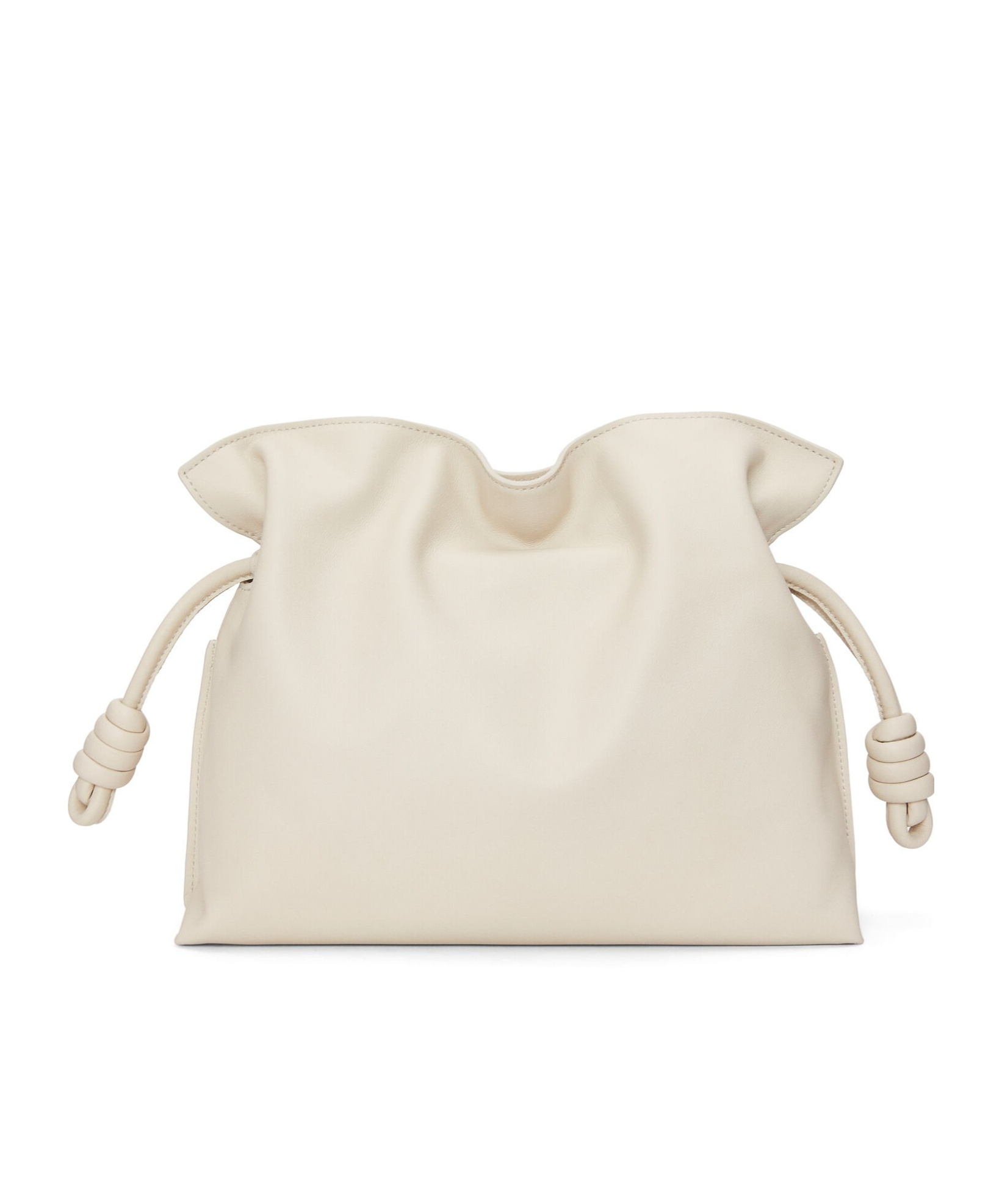 Loewe Flamenco Drawstring Clutch Bag In Nude