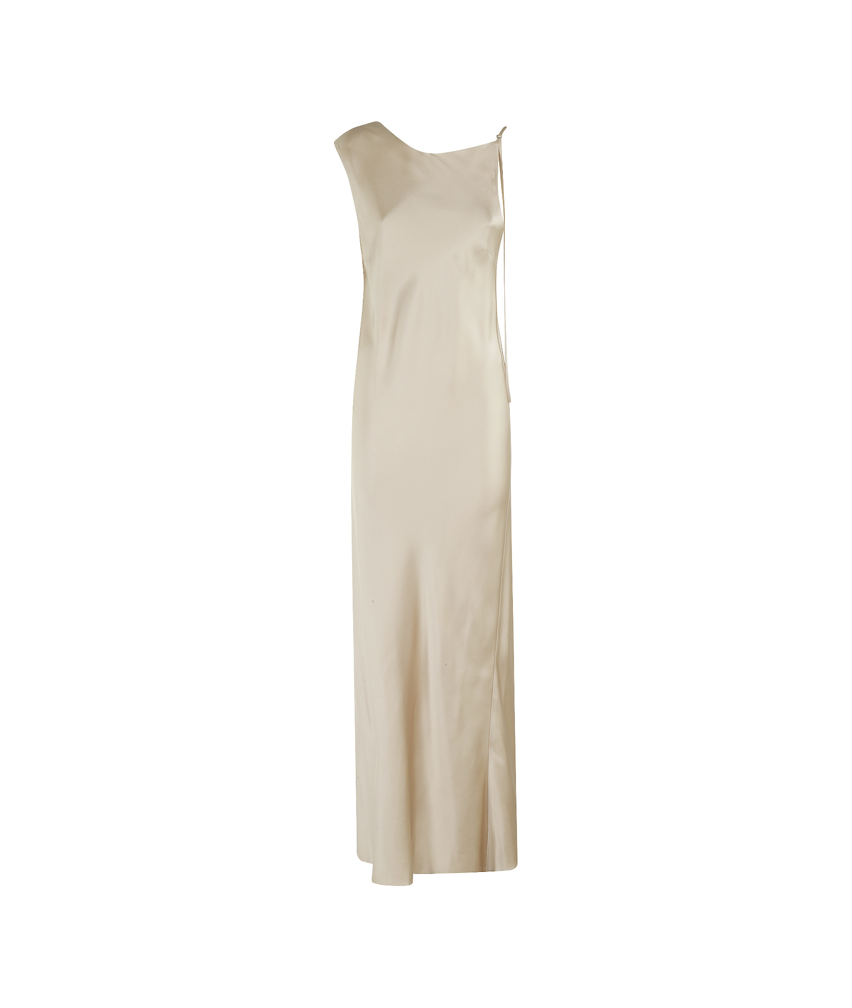 ALYSI ASYMMETRIC SATIN DRESS
