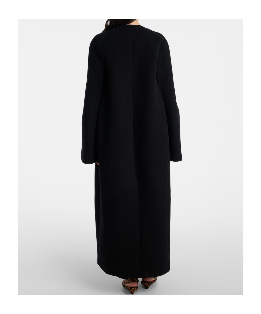 Totême Oversized Wool-blend Coat In Black