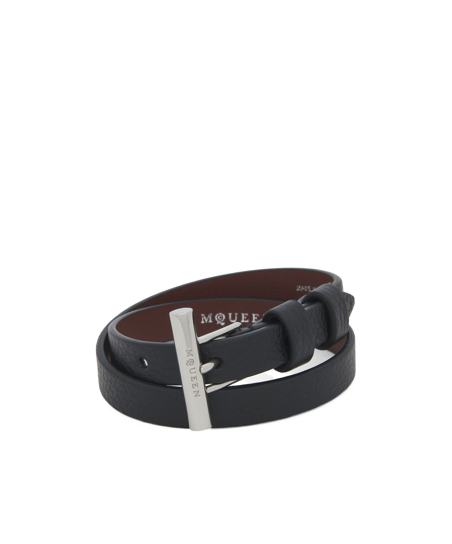 ALEXANDER MCQUEEN T-BAR DOUBLE-WRAP BRACELET