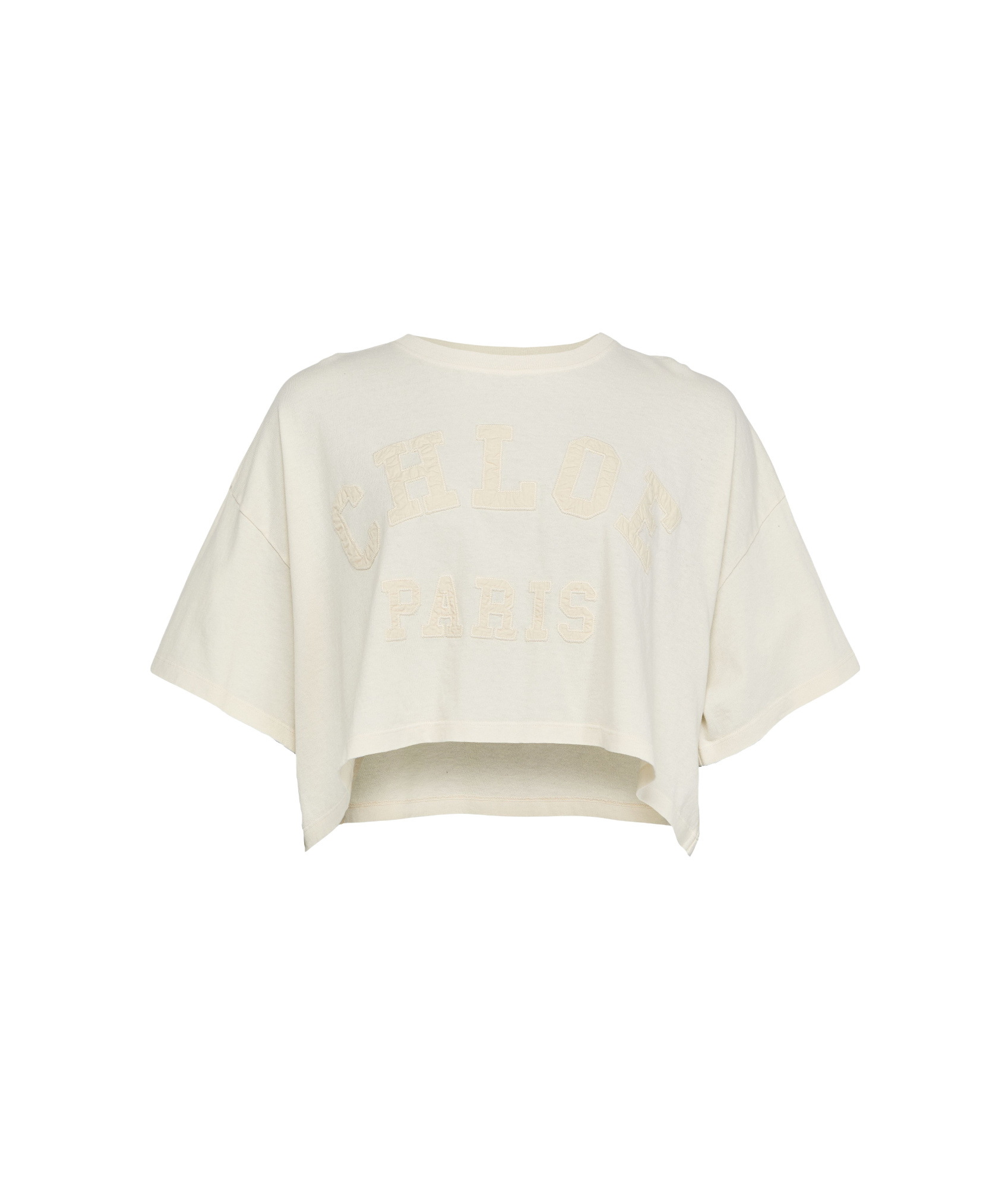 Shop Chloé Item O-neck Short-sleeved T-shirt In White