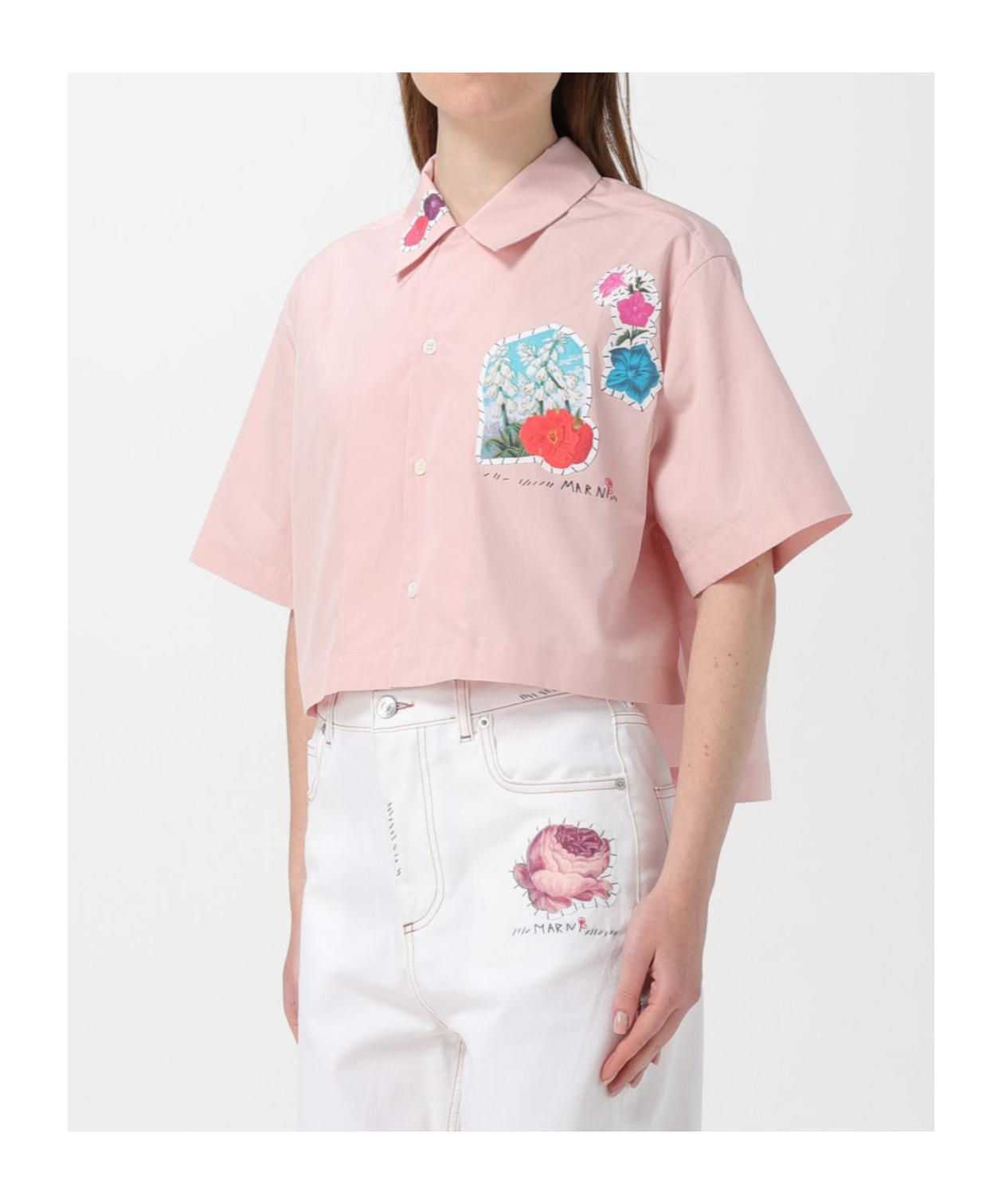Marni Shirt Woman Color Pink In White