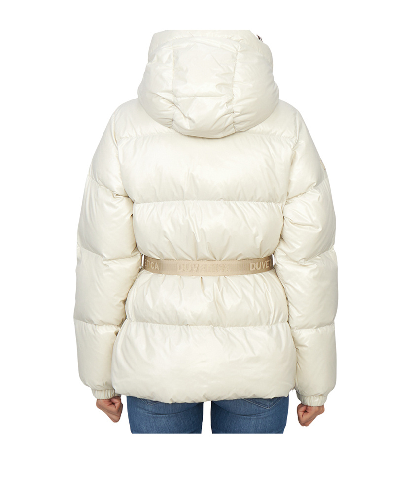 Duvetica Long-sleeved Down Jacket In White